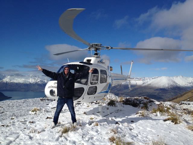 johnny ward john ward new zealand helicopter ride
