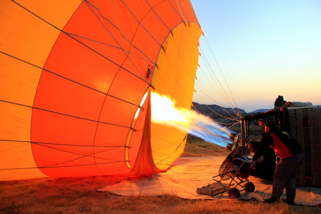 hot air balloon in turkey