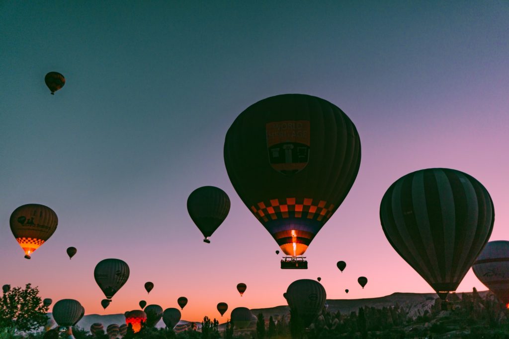 hot air balloon in turkey