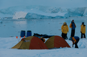 Camping in Antarctica