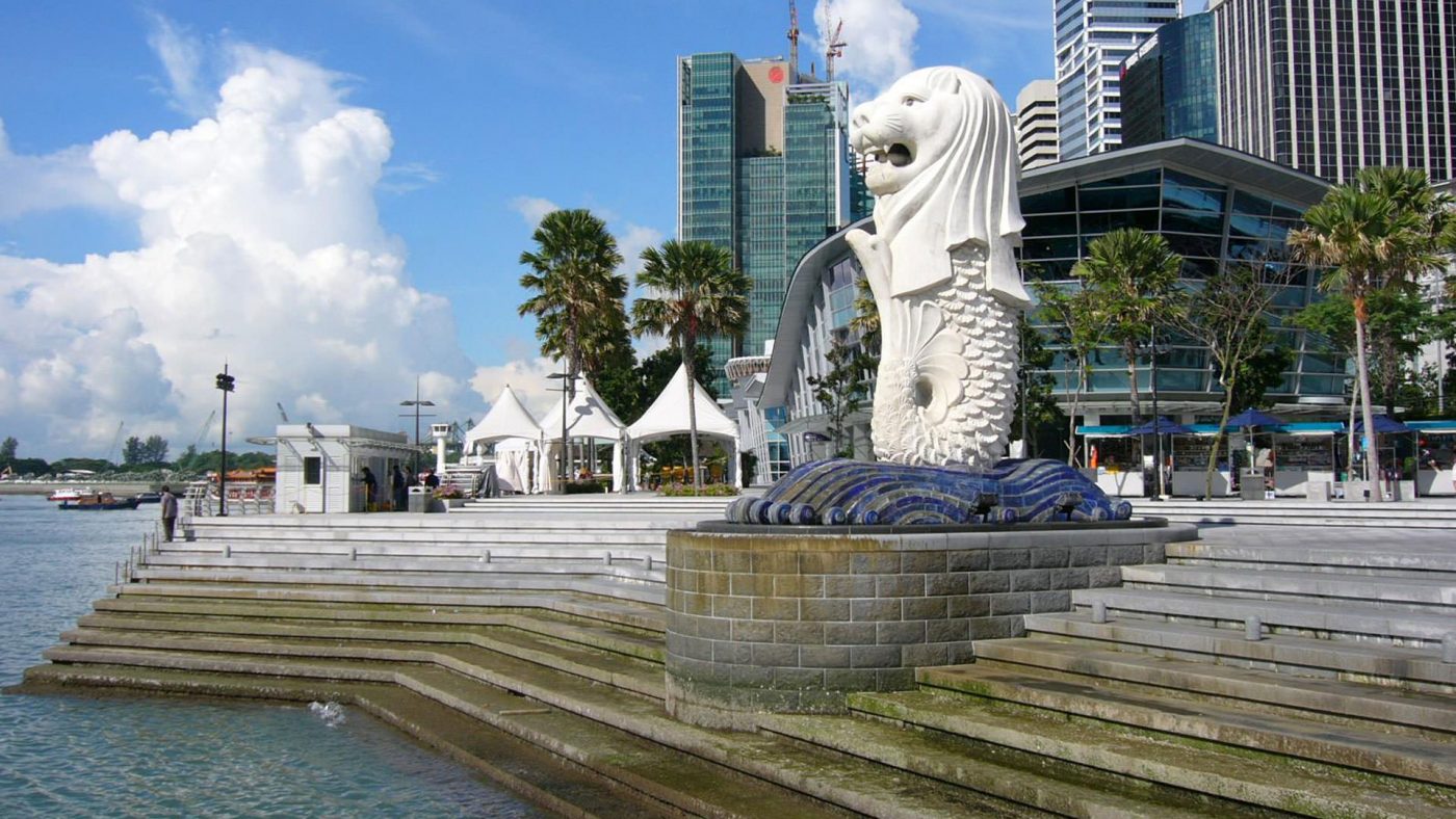 beautiful Merlion Park Singapore tourism destination Singapore