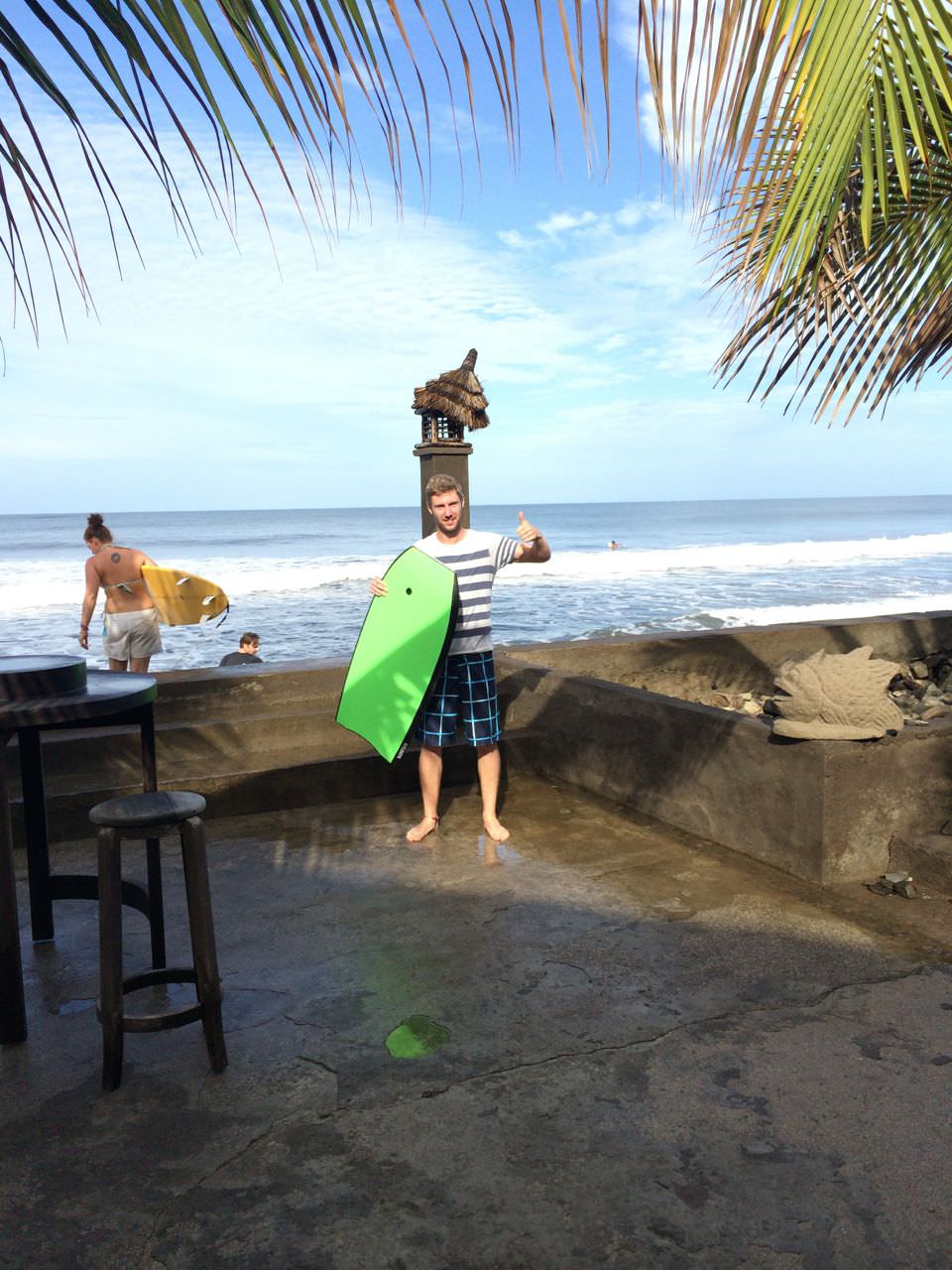 Surfing in Nicaragua