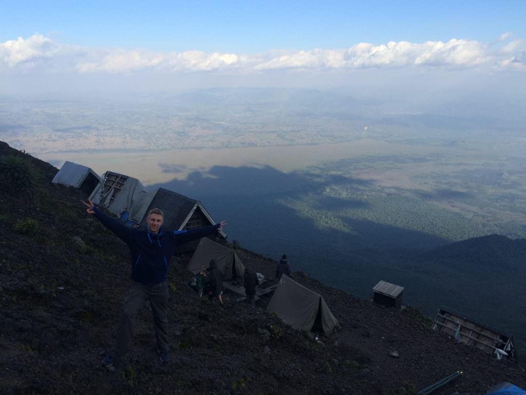 camping at mount nyiragongo