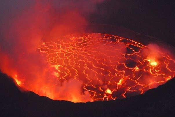 mount Nyiragongo lava lake