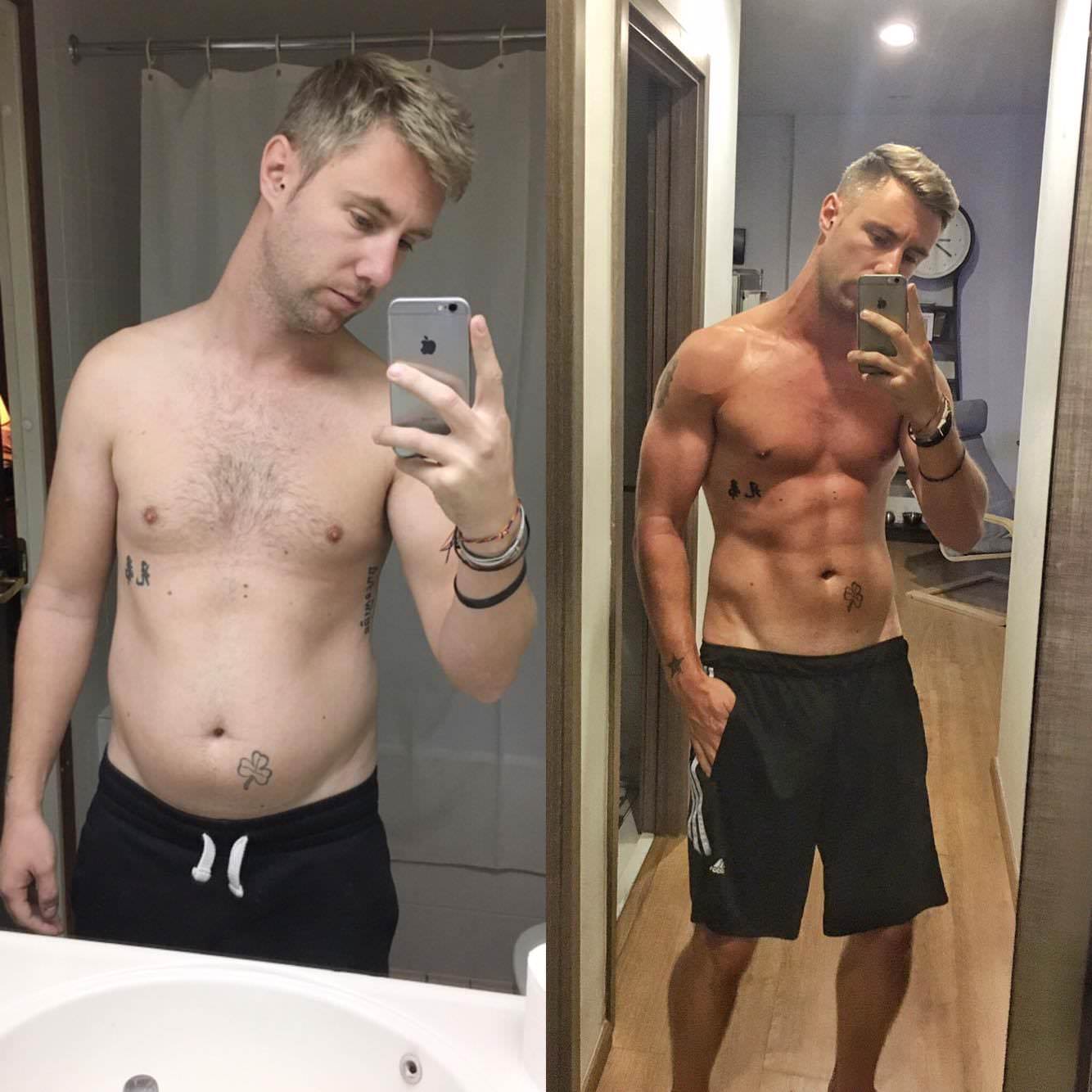 body transformation before after pics