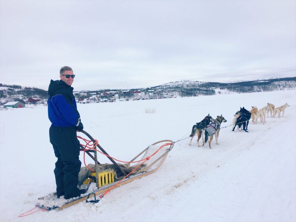 Dog Sledding in Norway; Husky dogs in the Norwegian Arctic