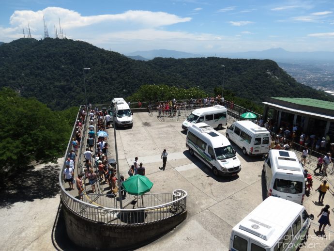 The vans to Christ the Redeemer