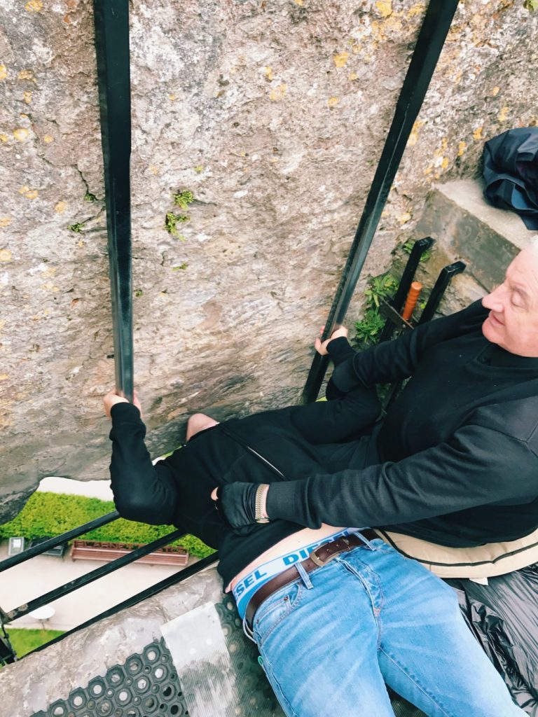 Kissing the Blarney Stone