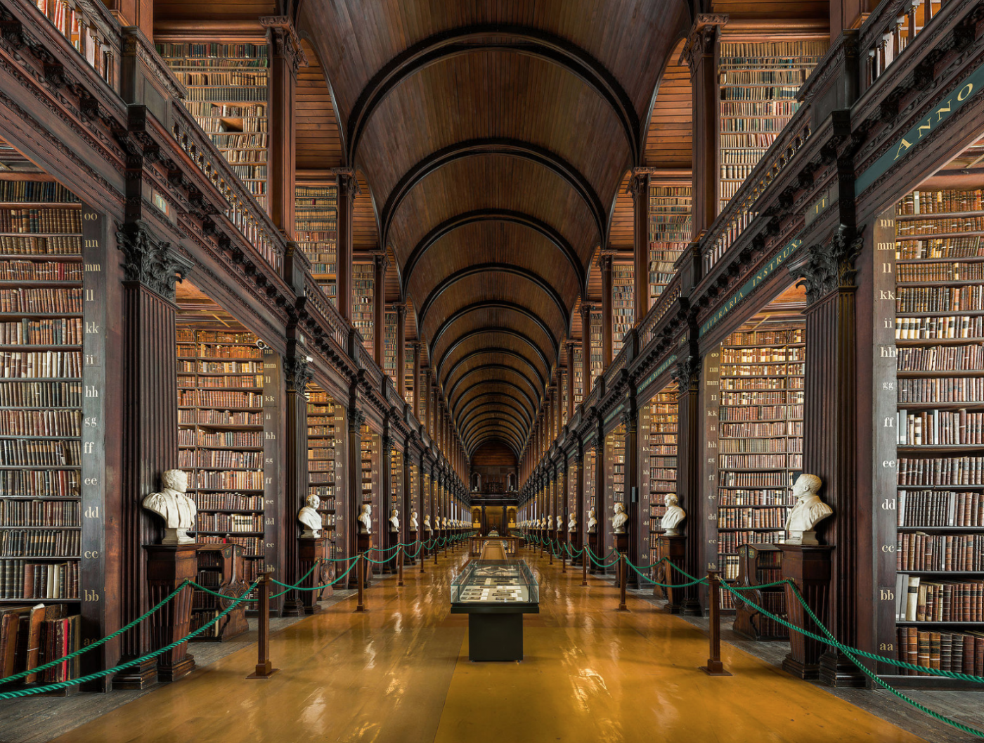 long room library, trinity college, dublin