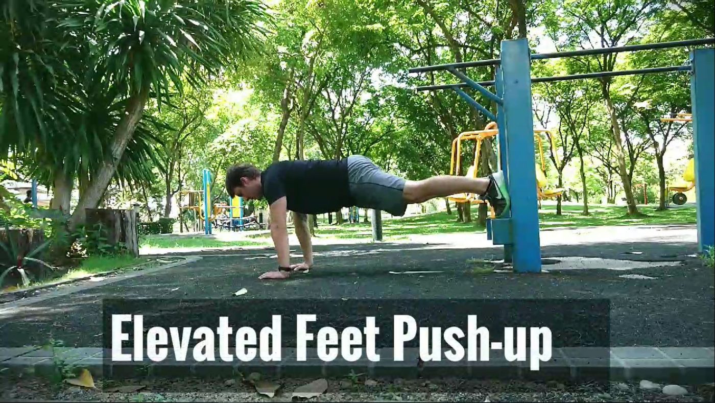 4 Push Elevated feet 1 One Step 4Ward