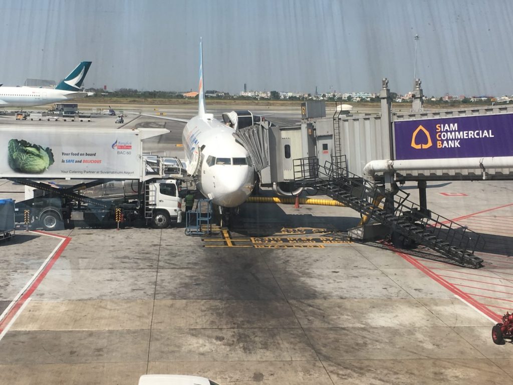 Flying from Bangkok to London