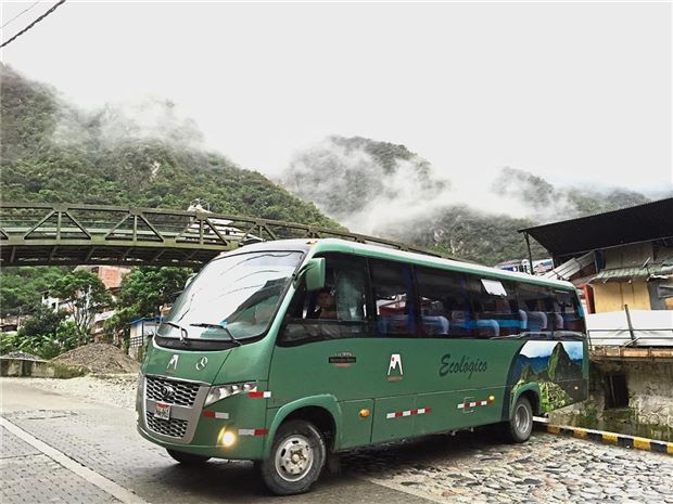 Shuttle Bus to Machu Picchu