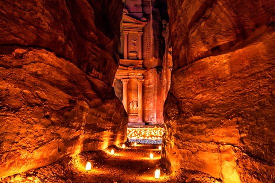 Petra by night