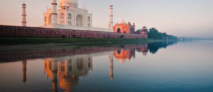 The Taj Mahal river photo