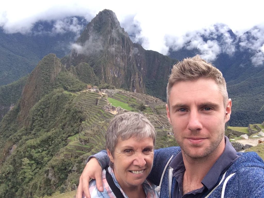 Mum and I at Machu Picchu, we made it!