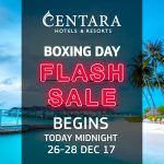 Centara Hotels in Thailand BOXING DAY SALE – 5* in Thailand, for example, for $29!