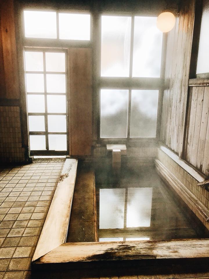 The indoor hotspring in my hotel