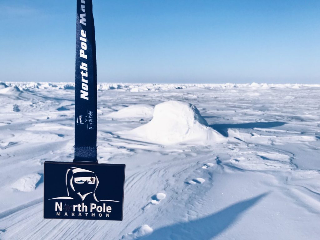 North Pole marathon record