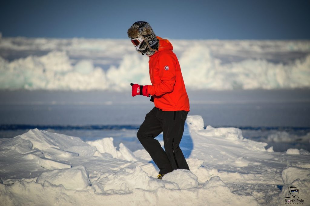 running the North Pole marathon
