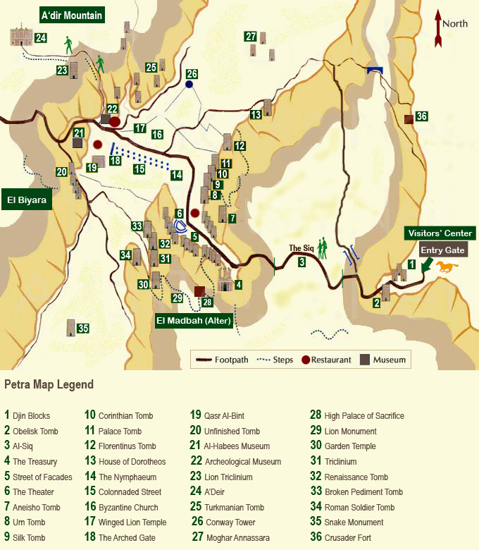 Petra Map 