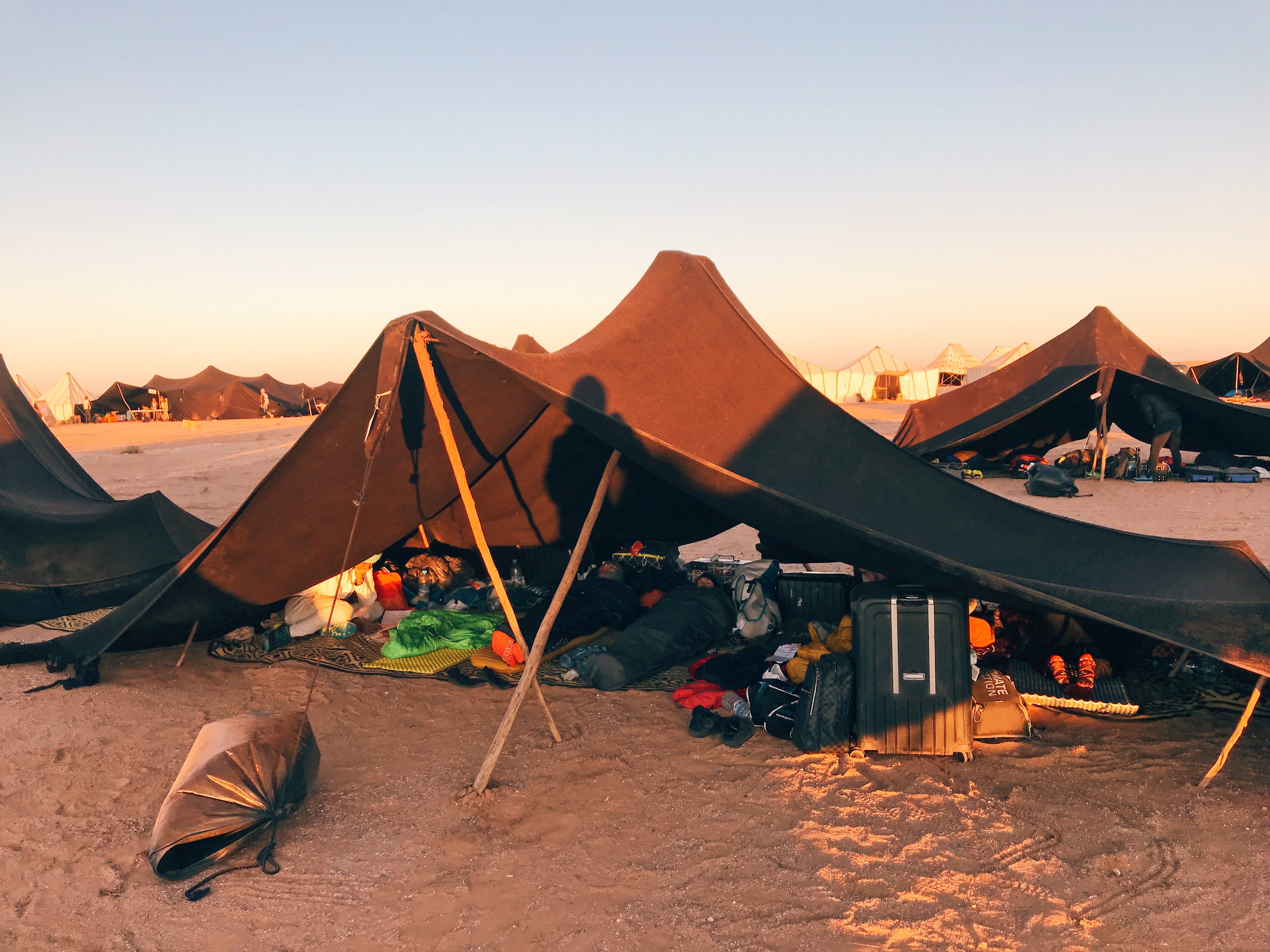 Marathon Des Sables tent bivouac