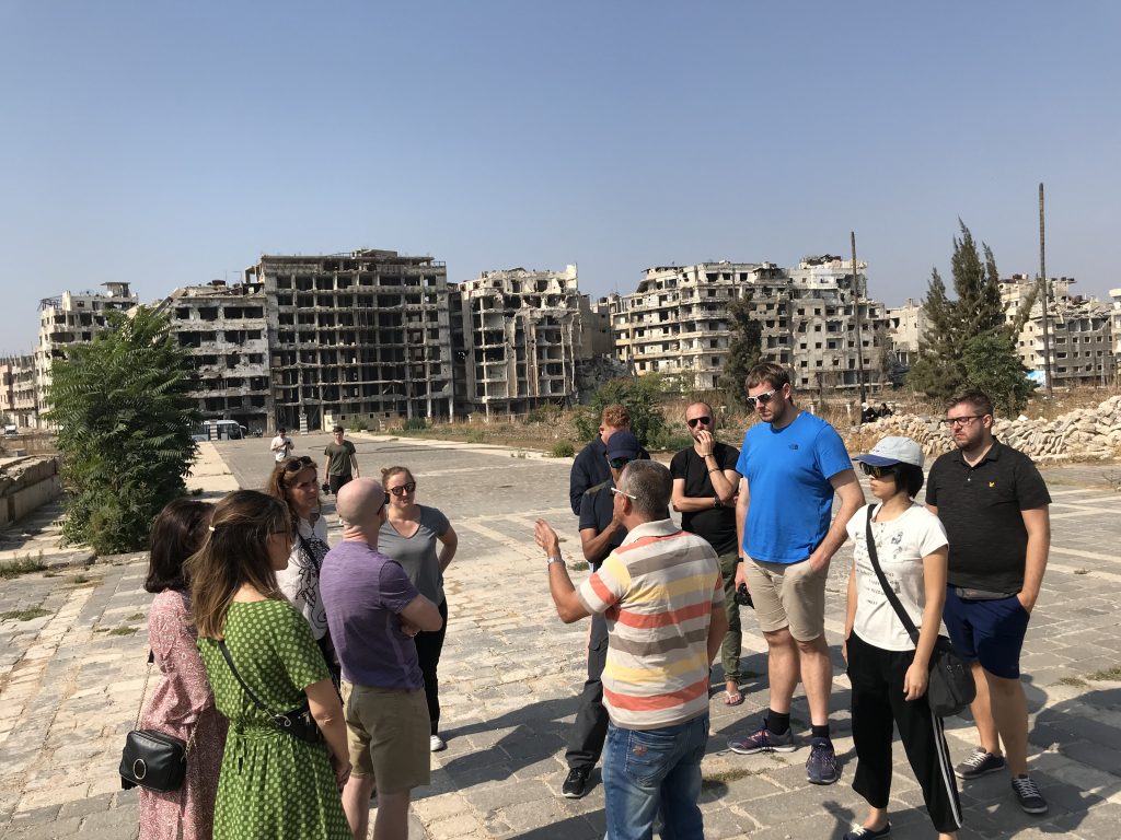 Our group tour in Syria, in Homs