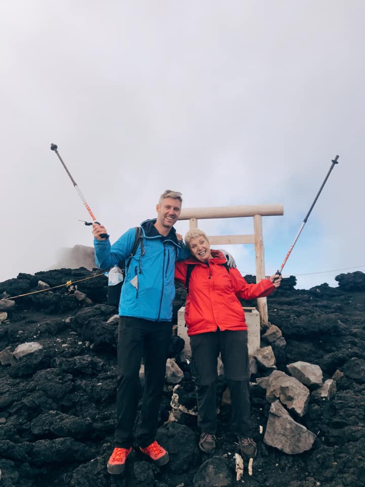 Maura Ward Climbing Mount Fuji