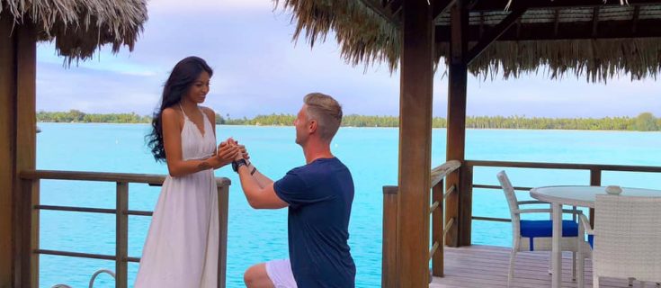 Getting engaged at St Regis Bora Bora