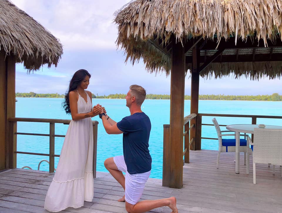 Getting engaged at St Regis Bora Bora