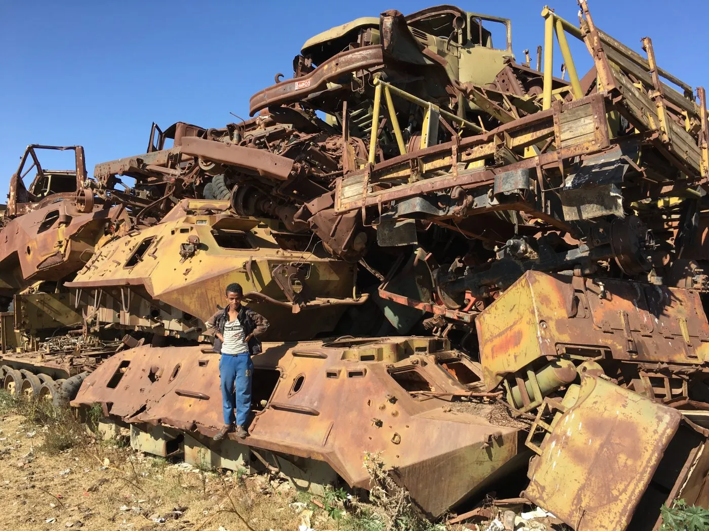 Tank graveyard Eritrea