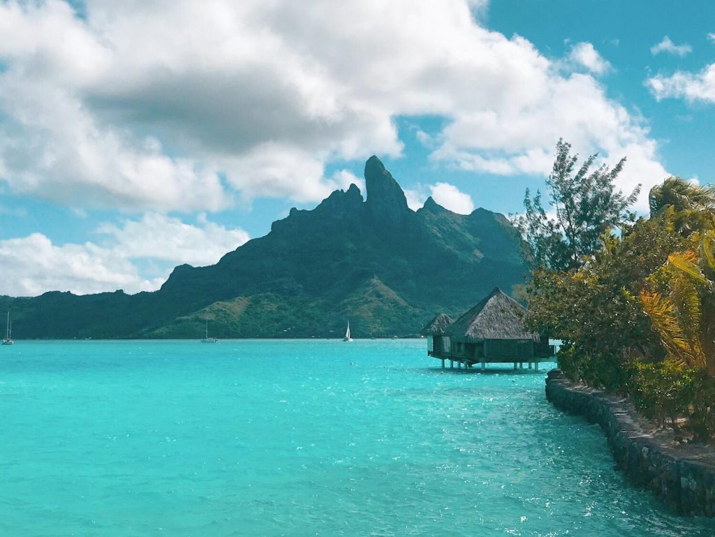 St Regis Water bungalow facing the mountain