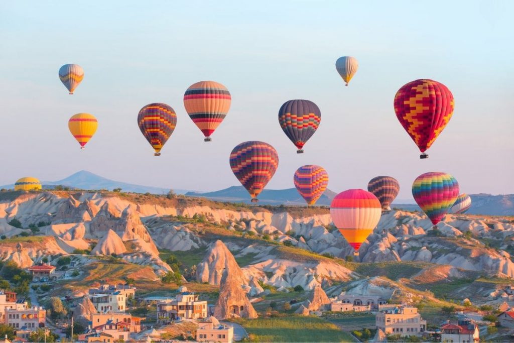 Hot air balloons in Cappadocia