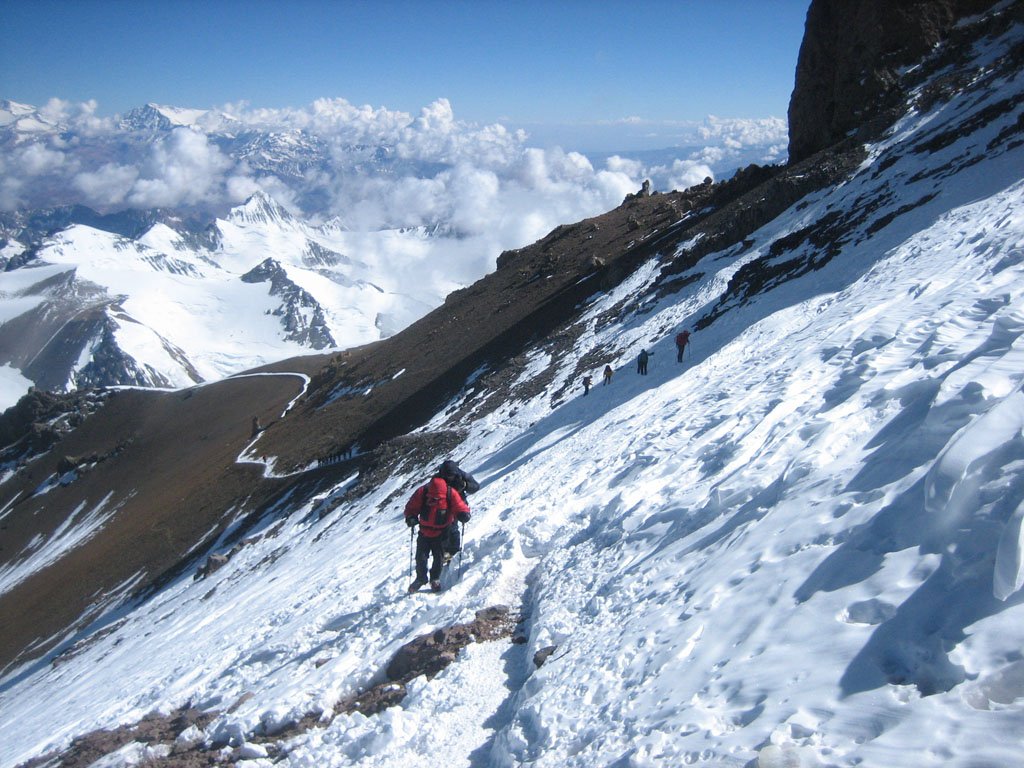 Crossing the Aconcagua traverse