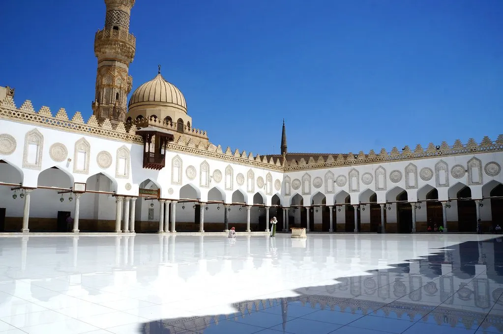 Al-Azhar Mosque beside Khal El Khalili Bazaar