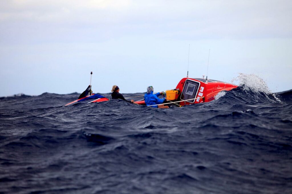 Rowing across the atlantic