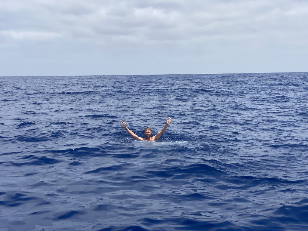 Swimming in the Atlantic Ocean