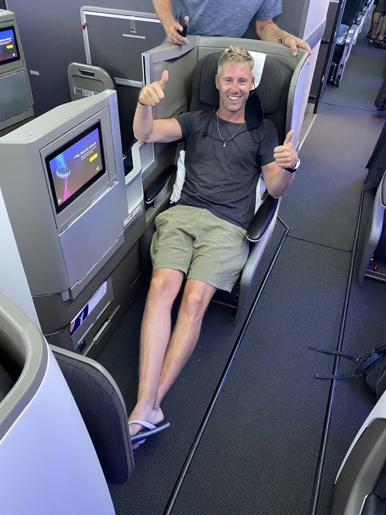 British Airways business class antigua to London