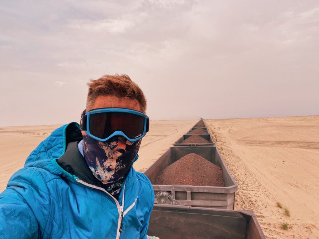 Iron ore train Mauritania