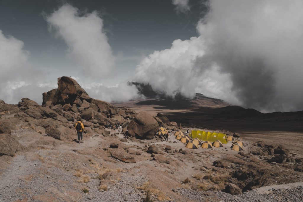 Camp at Mount Kilimanjaro