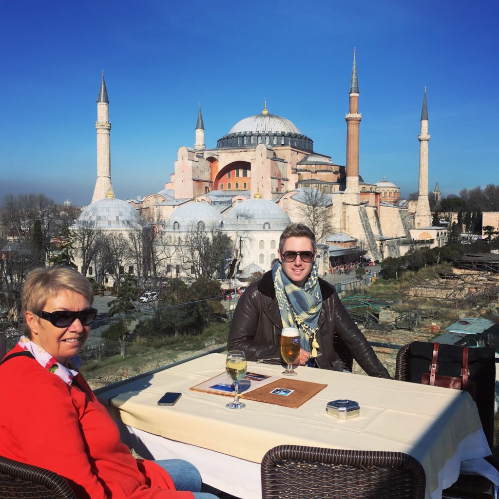 Me and my mum in Istanbul