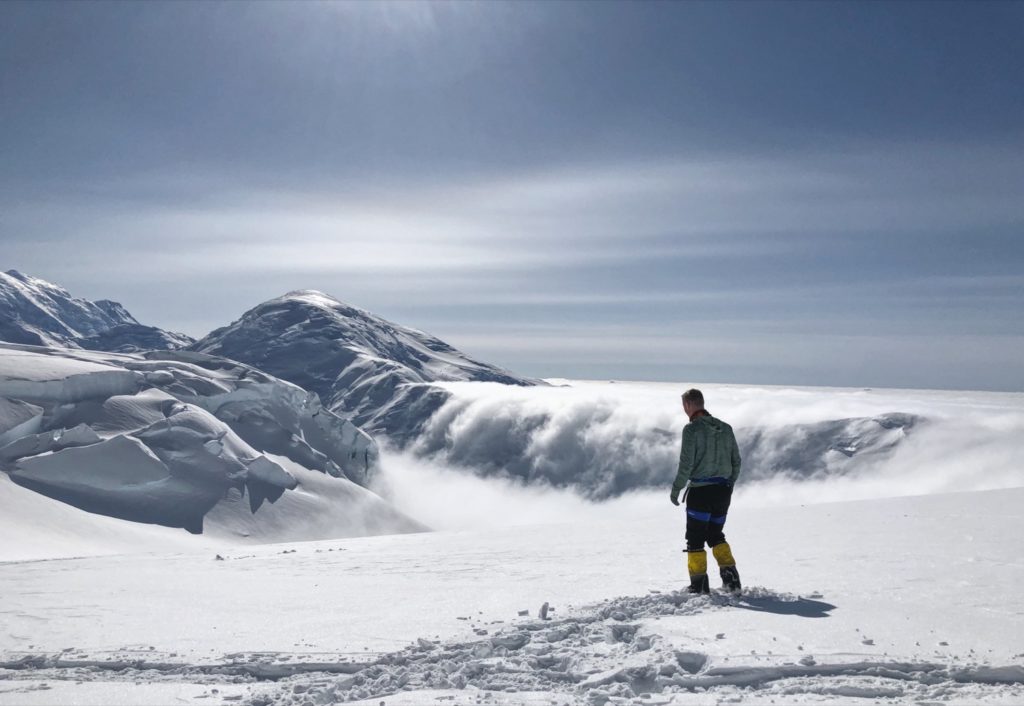 climbing Denali