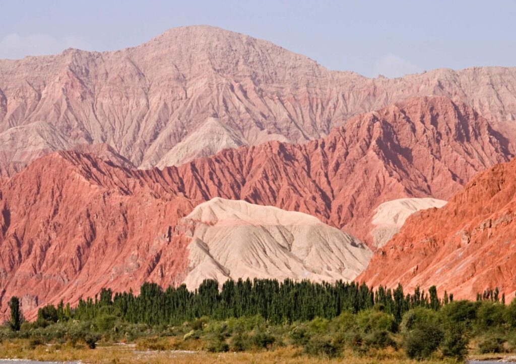 Red mountains