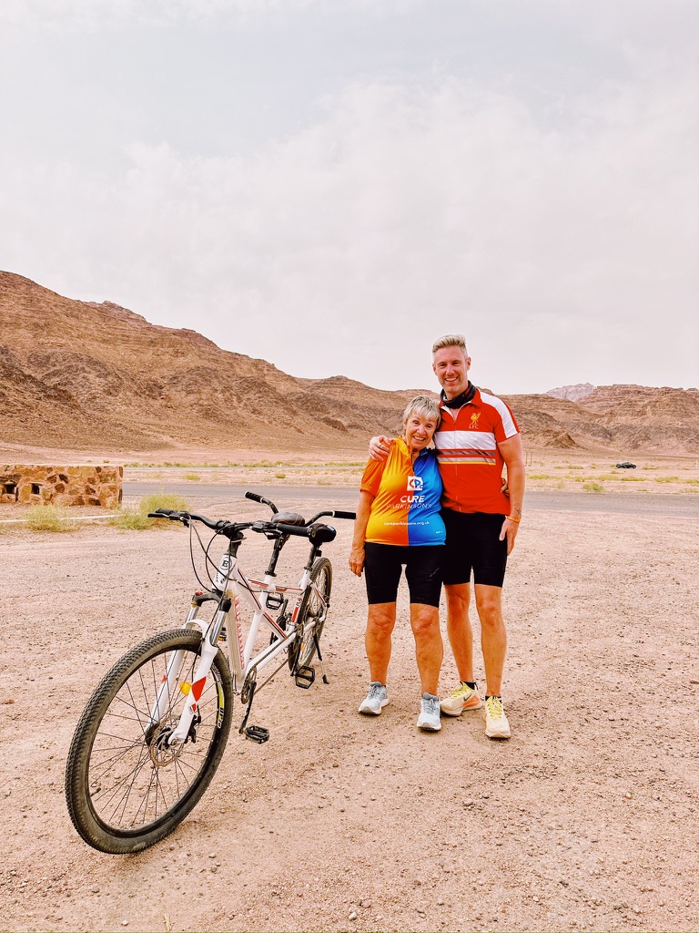 cycling across Jordan