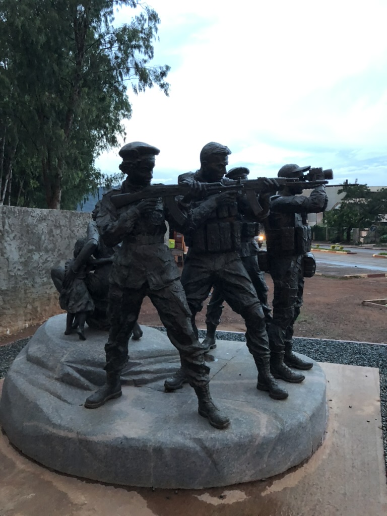 Wagner Statue Bangui