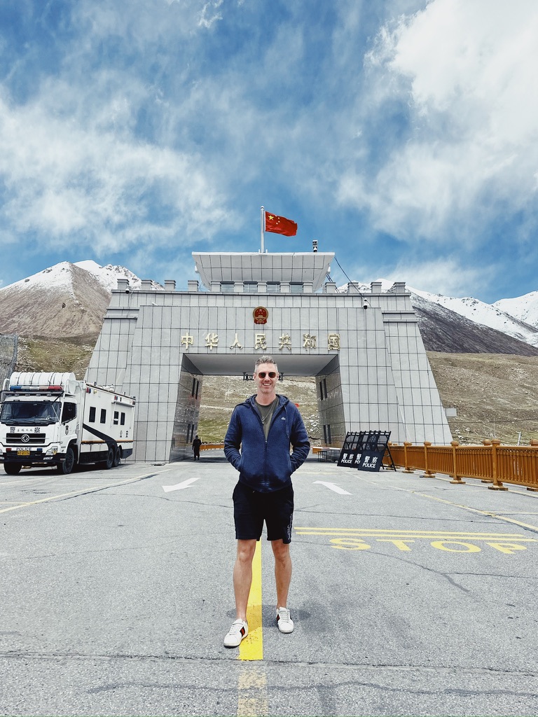 Worlds highest border crossing, the Khunjerab pass. Pakistan/China