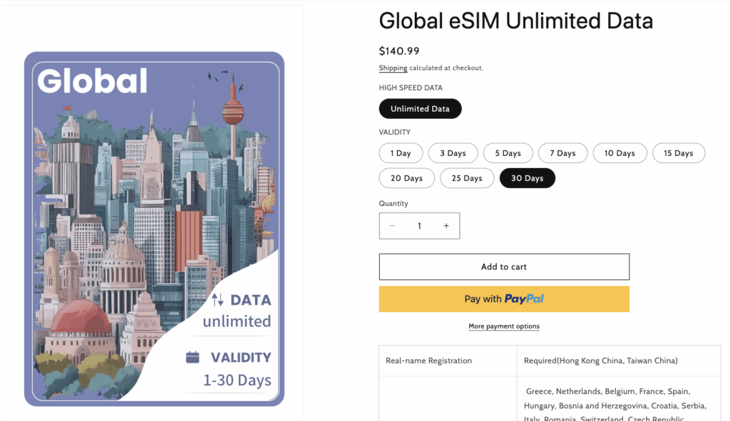 moss eSIM review