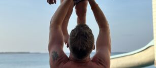 Aidan and me in the Maldives
