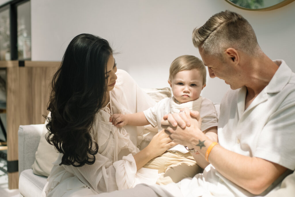 aidan delighted at the prospect of a sibling