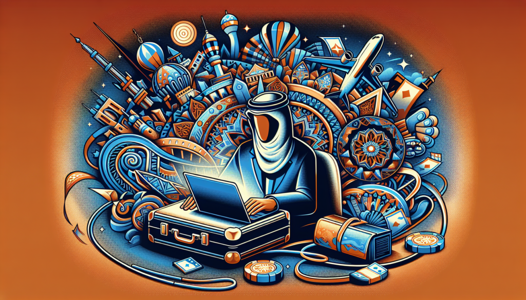 Traveler enjoying digital entertainment