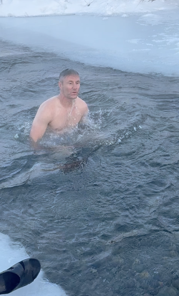 swimming in Oymyakon